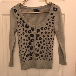 American Eagle cheetah print cardigan!
